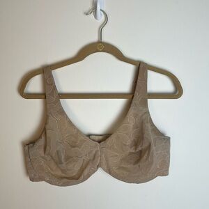 Cacique Tan Mesh Underwire Bra Size 40DD